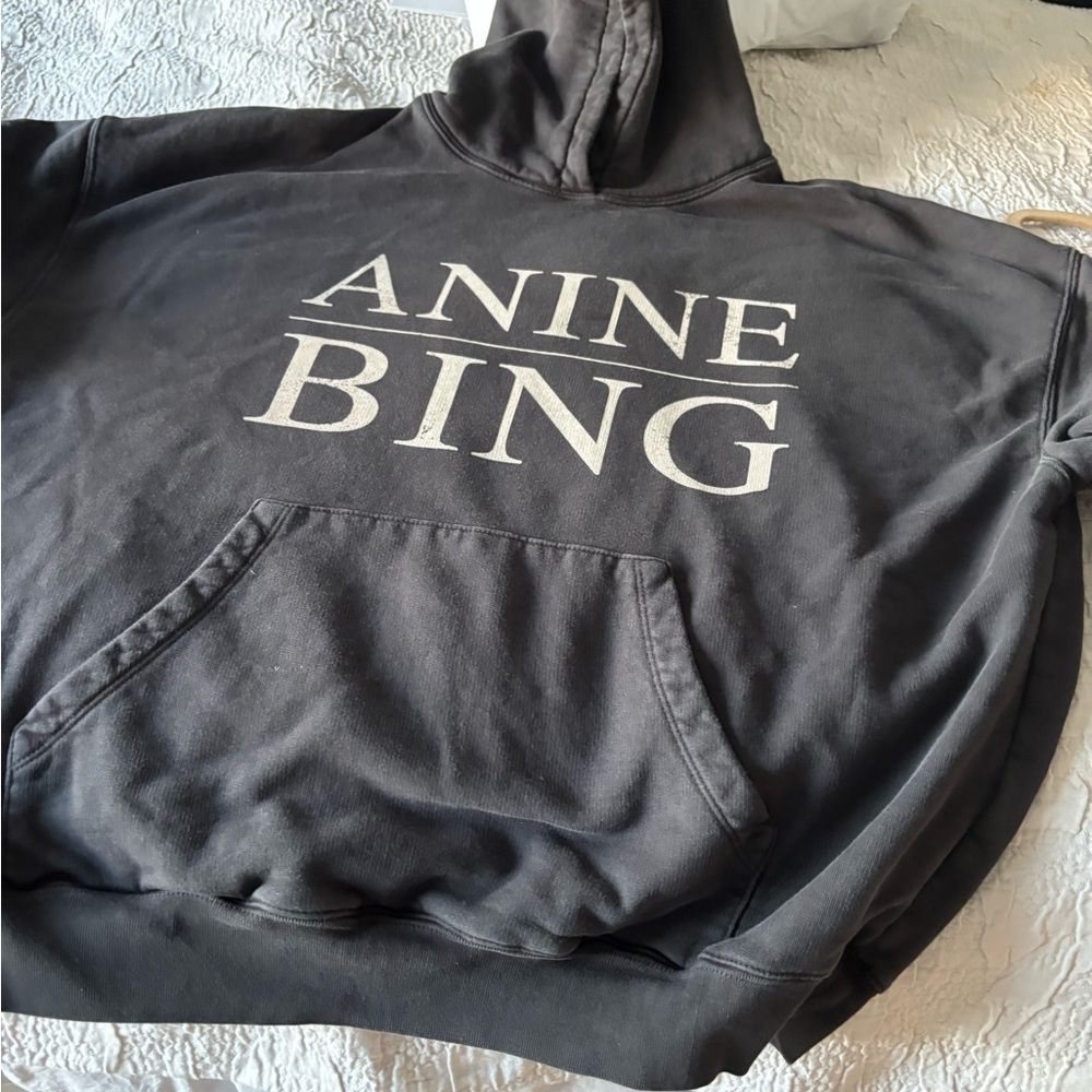 Anine Bing Charcoal Hoodie